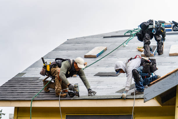 Professional Roof Replacement technician working in Hartleton, PA